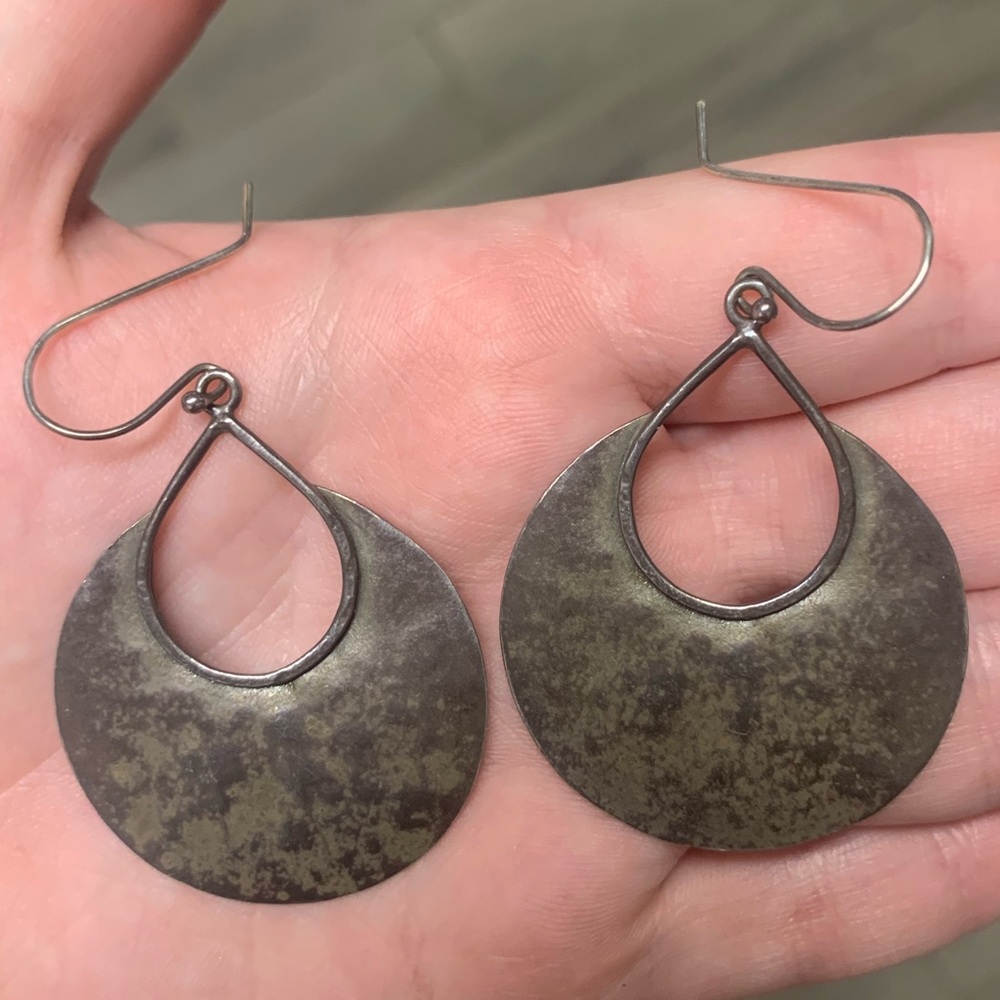 Bronze Teardrop Dangle Earrings